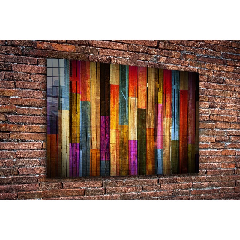 Abstract Painted Woods Print Tempered Glass Wall Art 100% Made in Australia Ready to Hang