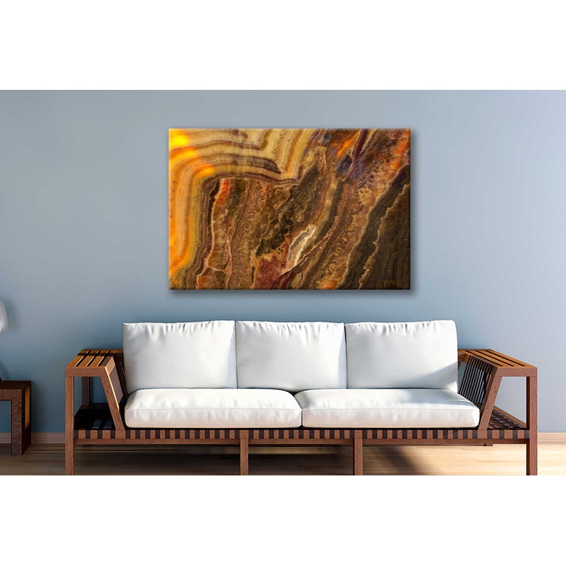 Bella Home Abstract Colorful Marble Pattern Print Canvas Ready to hang