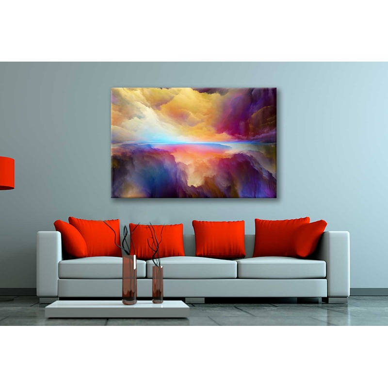 Bella Home Digital Colors as a Metaphor Painting Print Canvas Ready to hang