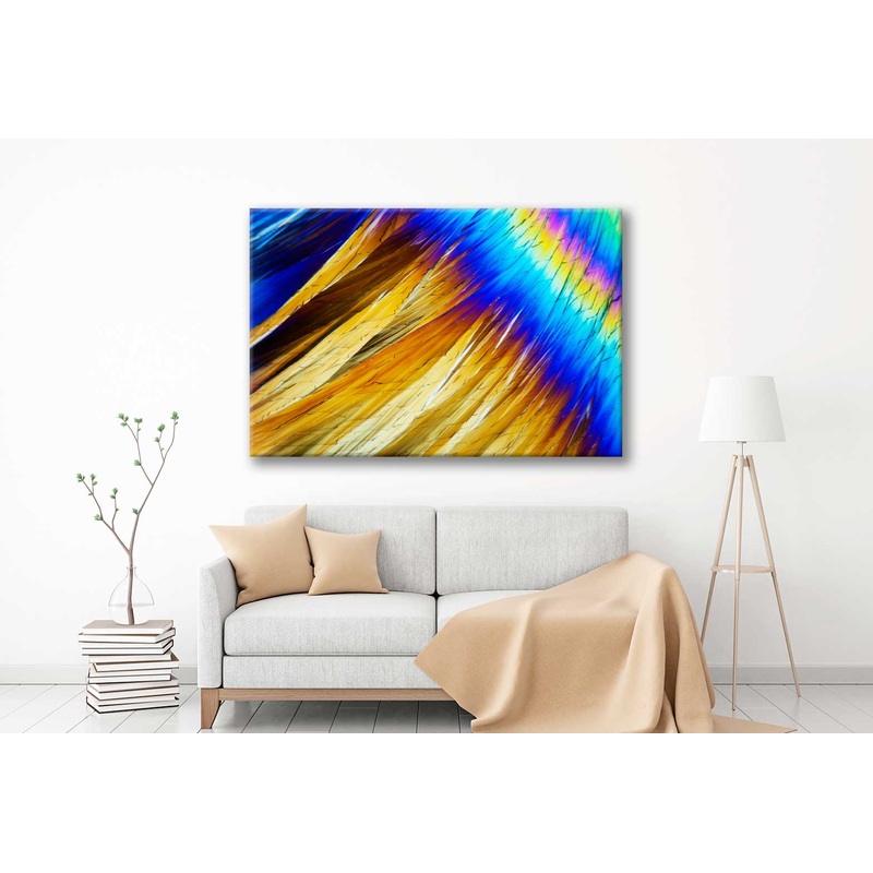 Bella Home Light Micro Crystals Abstract Print Canvas Ready to hang