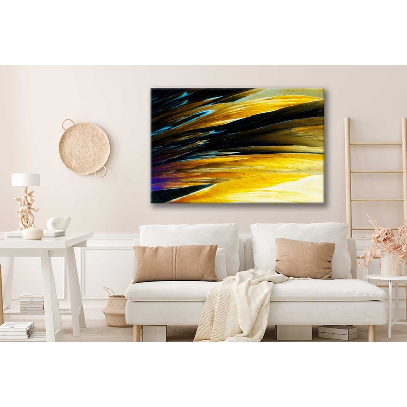 Bella Home Micro Crystals in Polarized Light Print Canvas Ready to hang