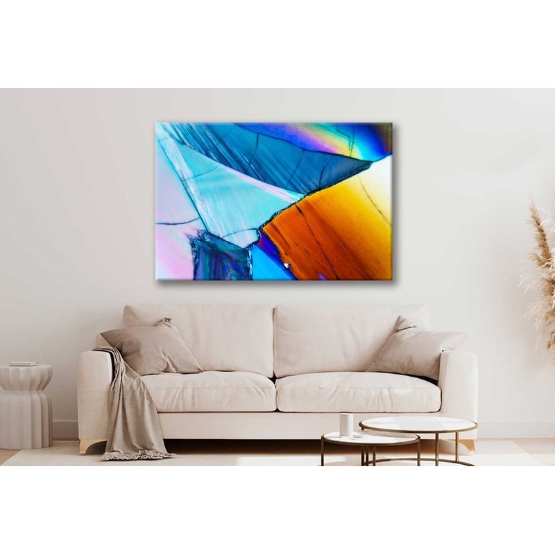 Bella Home Micro Crystals in To Colorful Art Print Canvas Ready to hang