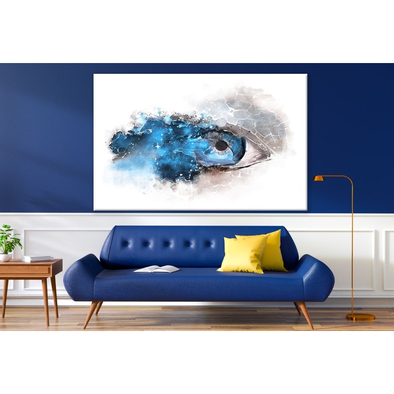 Abstract Blue Eye Water Colour Print 100% Australian Made