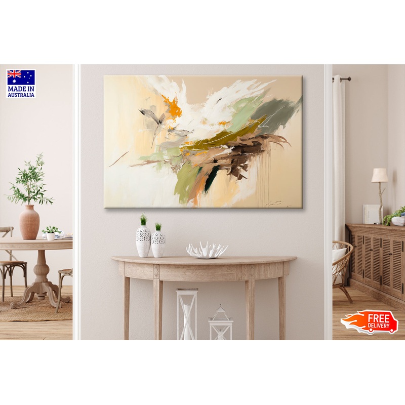 Abstract Brush Stroke Texture Oil Painting Wall Art Limited Edition High Quality Print