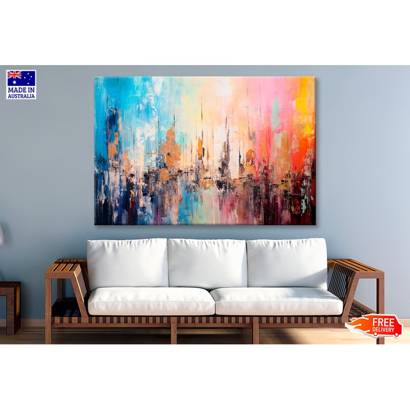 Abstract Colorful Modern Art Acrylic Oil Painting Wall Art Limited Edition High Quality Print