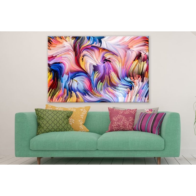 Abstract Colourful Fractal Art Painting Print 100% Australian Made