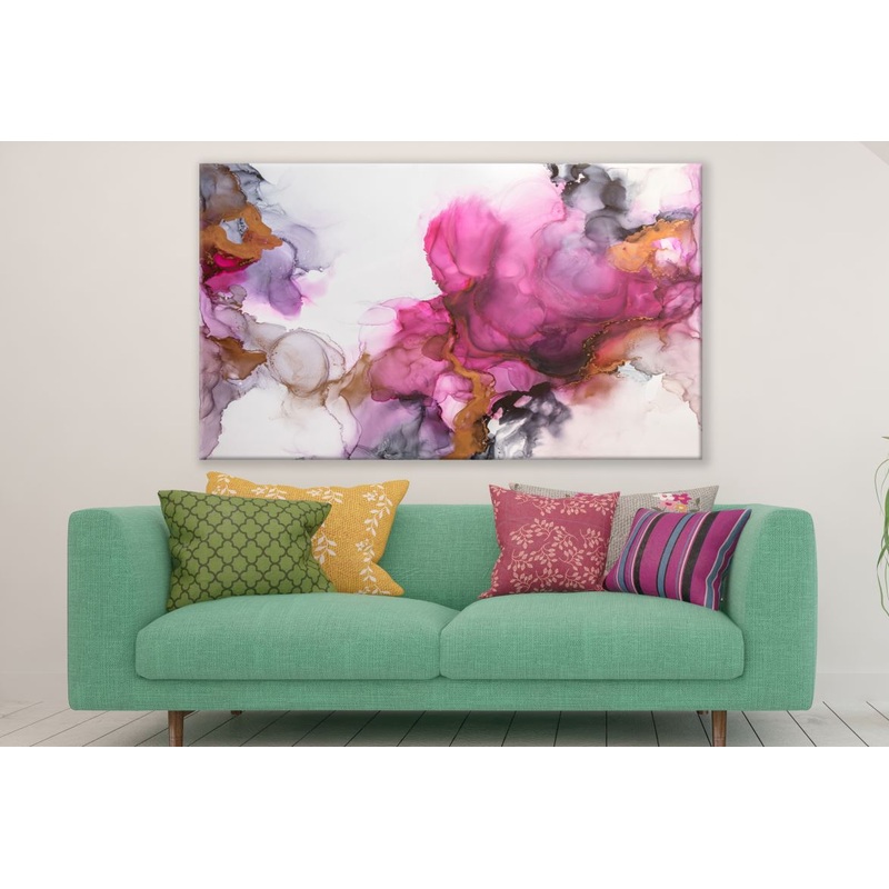 Abstract Colourful Smoke Design Print 100% Australian Made