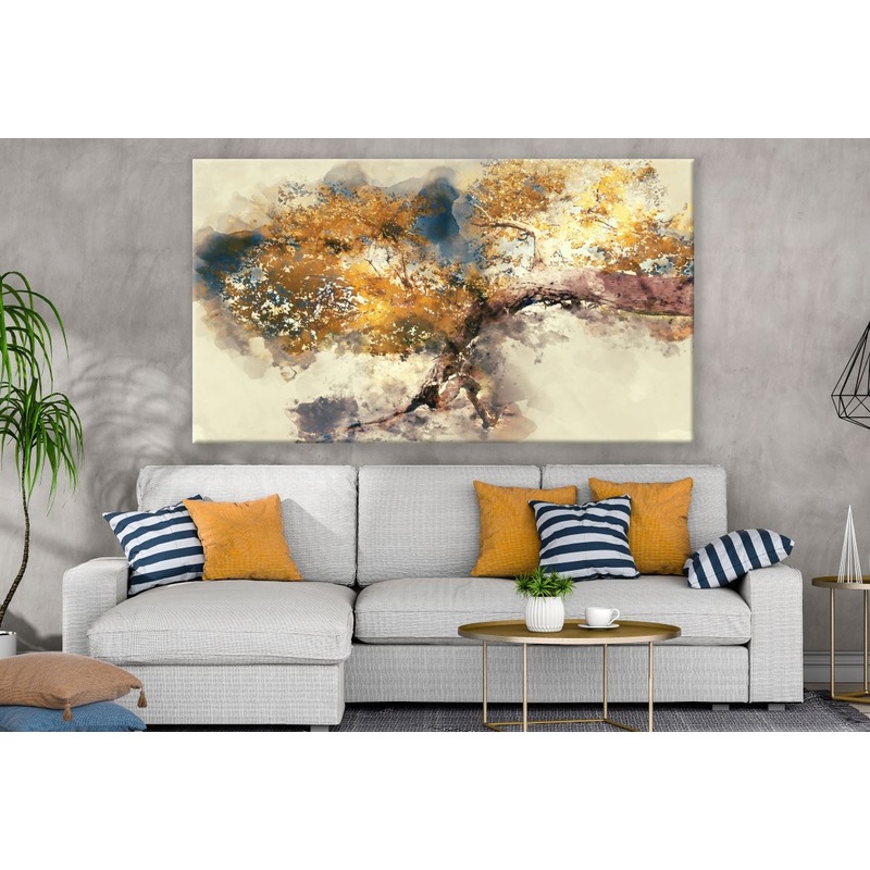 Abstract Colourful Tree Painting Print 100% Australian Made