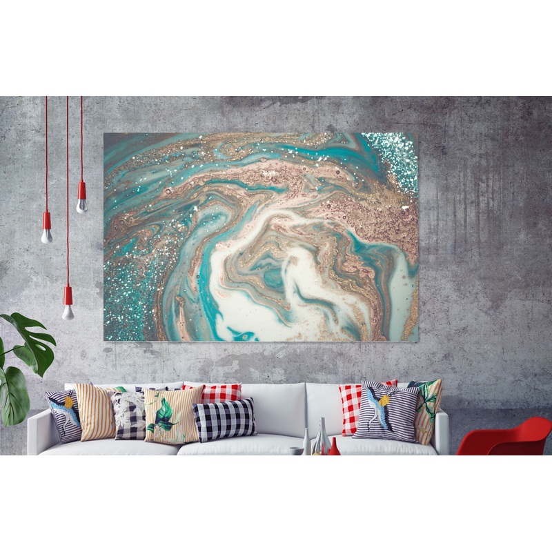 Abstract Stunning Multicolor Granite Design Print 100% Australian Made