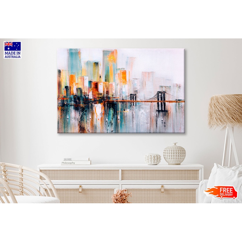 Brooklyn Bridge, New York Oil Painting Wall Art Limited Edition High Quality Print