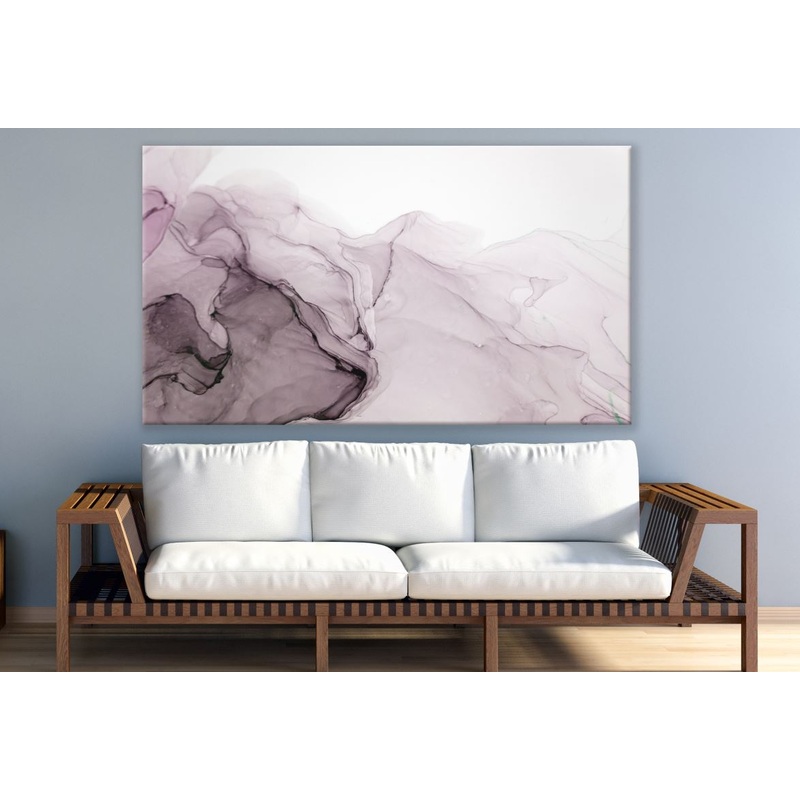 Pink & Black Abstract Painting Print 100% Australian Made