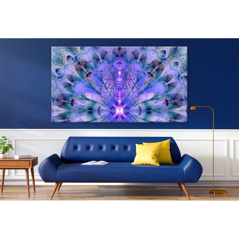 Purple Blue Fractal Art Design Painting Print 100% Australian Made