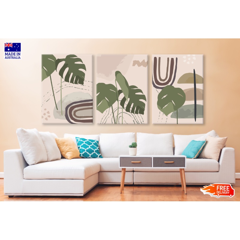 3 Set of Abstract Colourful Graffiti Design High Quality print 100% Australian made wall Canvas ready to hang