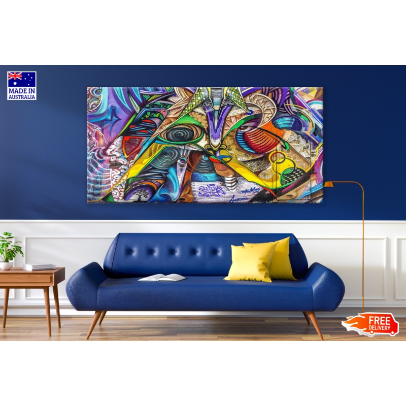 Abstract Art Faces Print 100% Australian Made