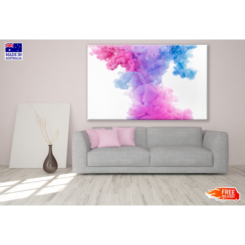 Abstract Colorful Smoke Design Print 100% Australian Made