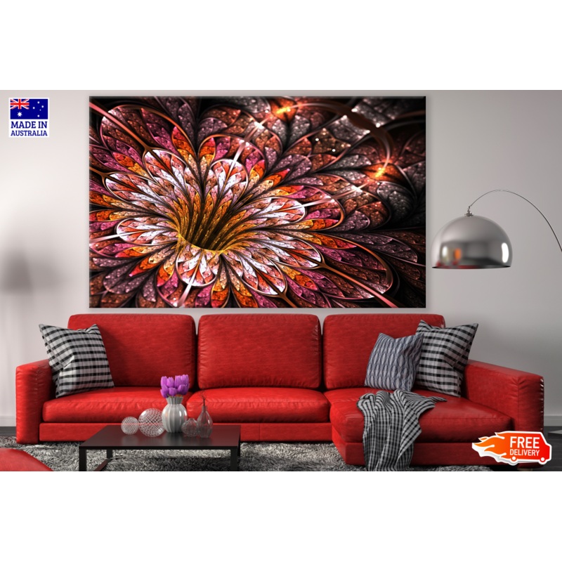 Abstract Flower Pattern Design Print 100% Australian Made