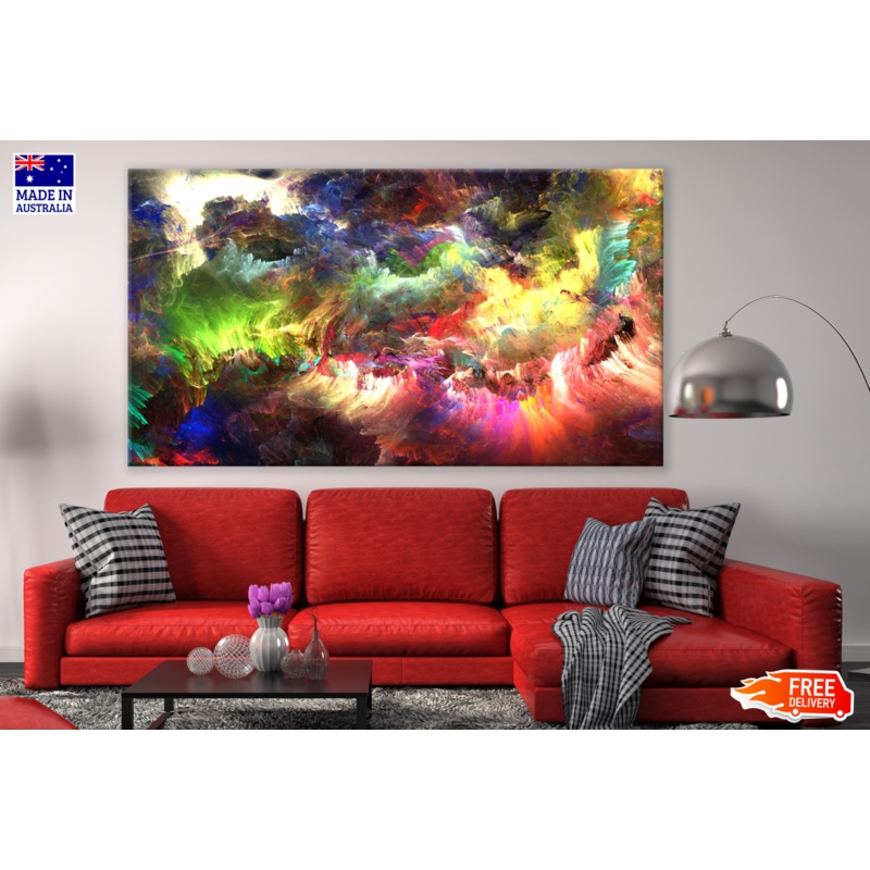 Abstract Multicolour Clouds Design Print 100% Australian Made