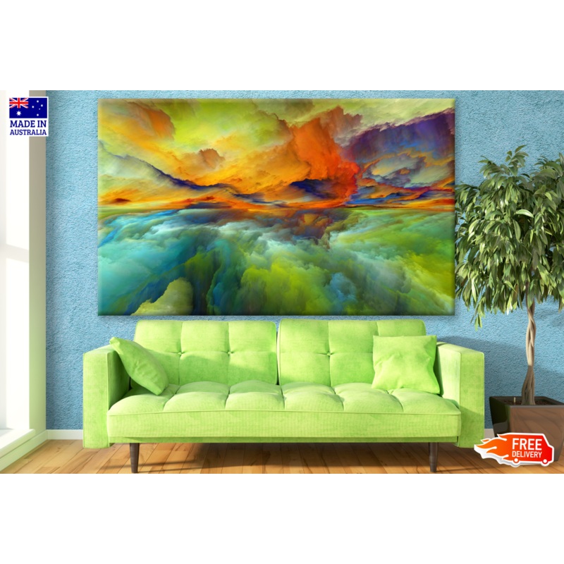 Abstract Watercolour Cloud Design Painting Print 100% Australian Made