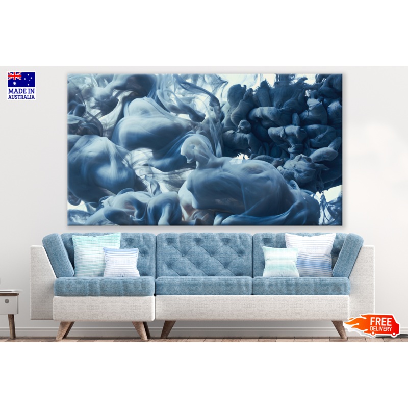 Blue Smoke Design Print 100% Australian Made