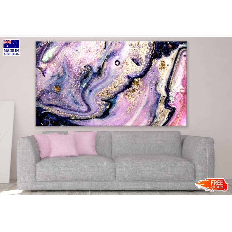 Pink Black Abstract Design Print 100% Australian Made
