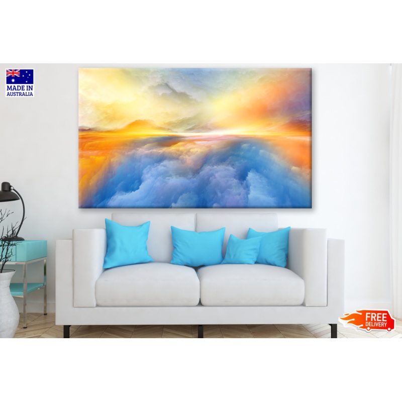 Sky Cloud Anstract Design Print 100% Australian Made