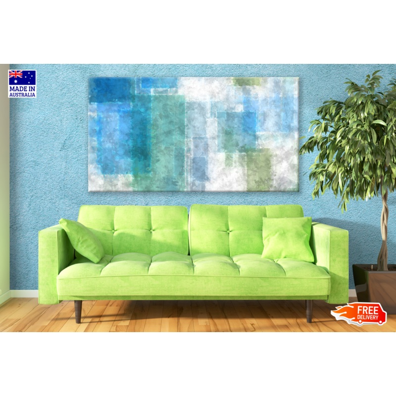 Texture Blue White Green Pattern Art Design  Print 100% Australian Made