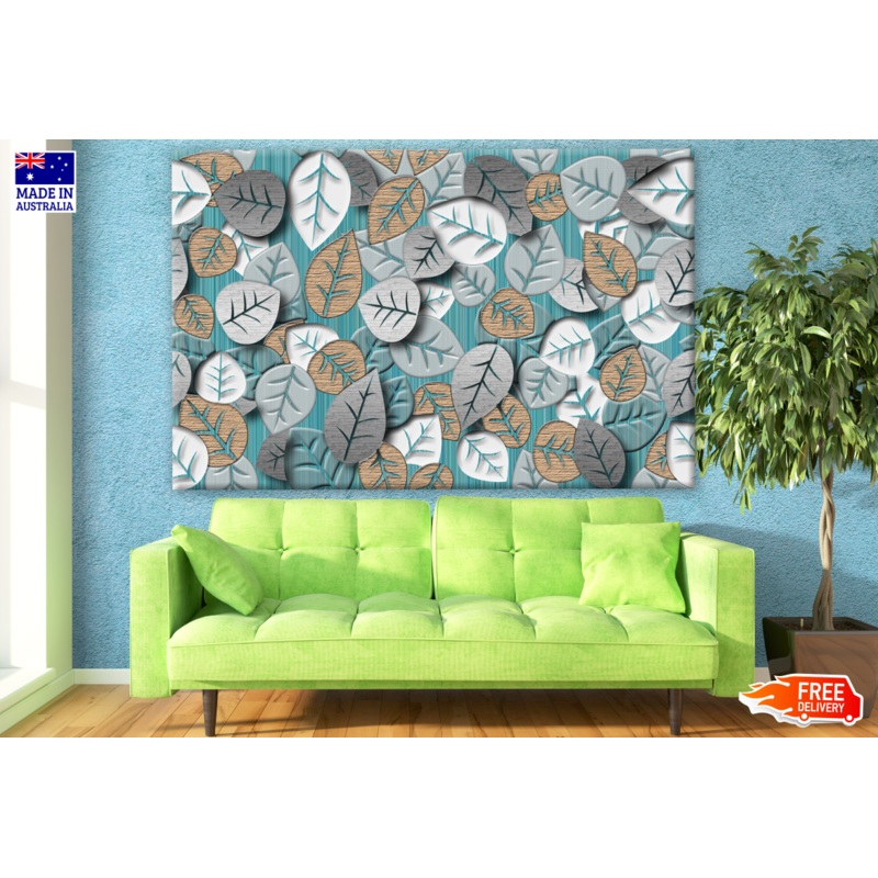 Abstract Leaves Fractal Design Print 100% Australian Made
