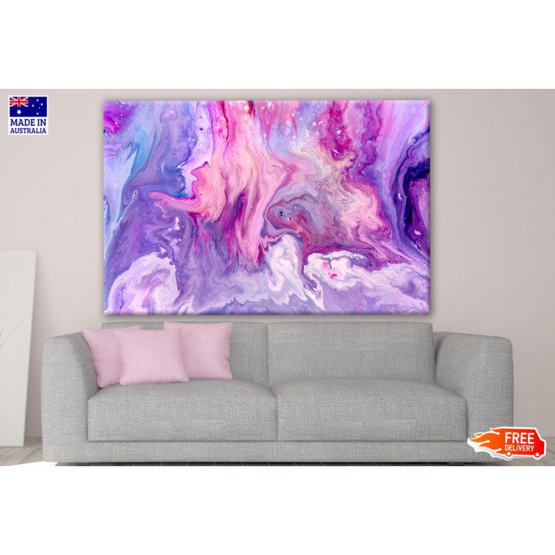 Abstract Purple Pink Abstract Design Print 100% Australian Made