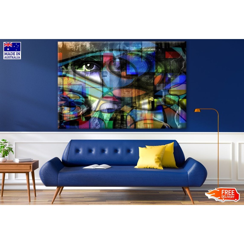Stunning Abstract Design Eye Print 100% Australian Made