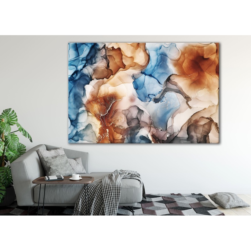 stunning  Alcohol Ink Painting multicoloured Print 100% Australian Made