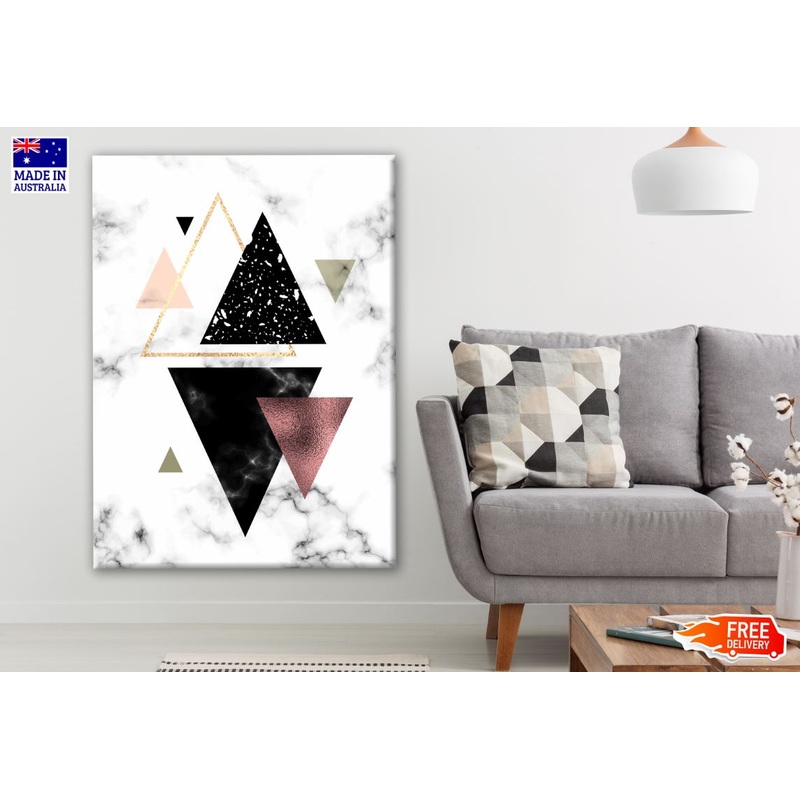 Triangle Abstract Granite Design Photograph Print 100% Australian Made