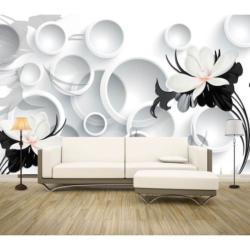 Wallpaper Murals Peel and Stick Removable Abstract & Floral Design High Quality
