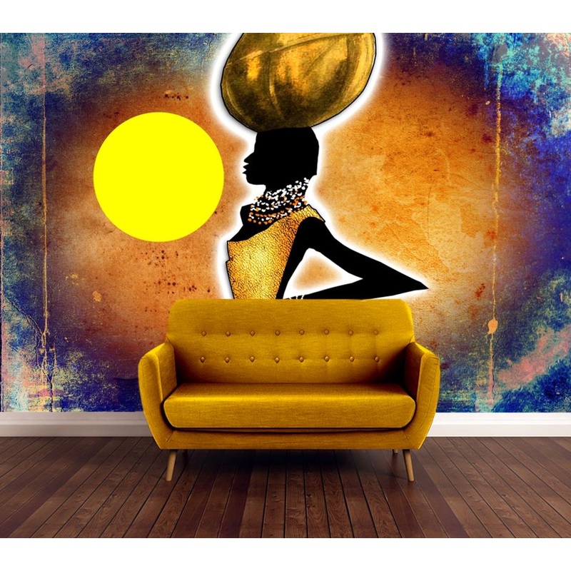 Wallpaper Murals Peel and Stick Removable Black Girl Painting High Quality