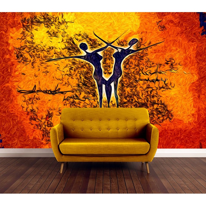 Wallpaper Murals Peel and Stick Removable Two Women Painting High Quality