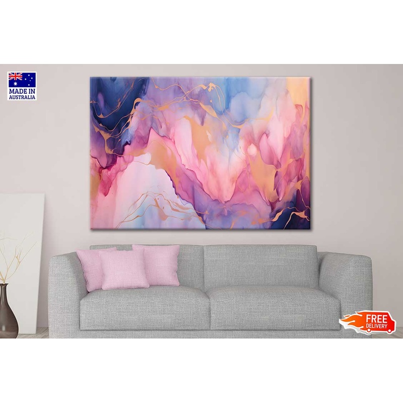 Abstract Colorful Hand Painted Alcohol Ink Print 100% Australian Made