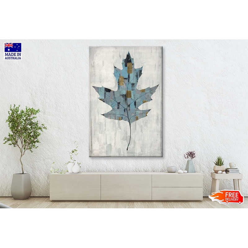 Autumn Leaf Abstract Design Wall Art Limited Edition High Quality Print