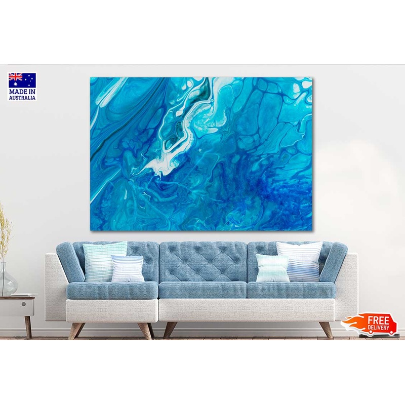 Bright Multi Colored Strokes On Canvas Print 100% Australian Made