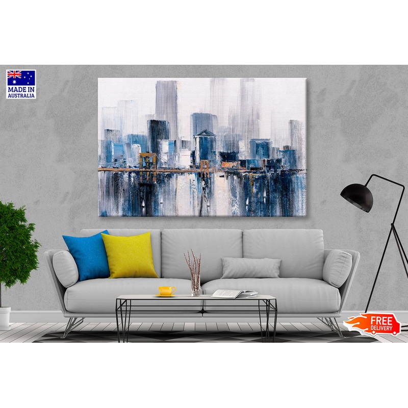 Brooklyn Bridge in New York Abstract Oil Painting Wall Art Limited Edition High Quality Print