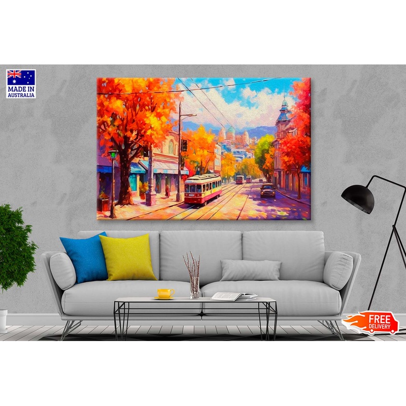 City Abstract Oil Painting Wall Art Limited Edition High Quality Print