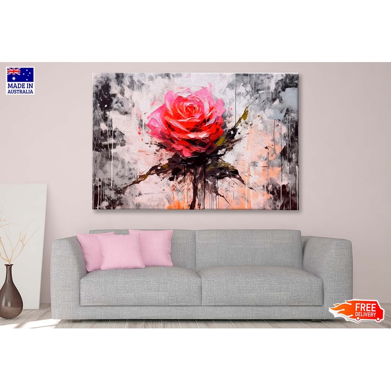 Rose Flower Abstract Art Wall Art Limited Edition High Quality Print