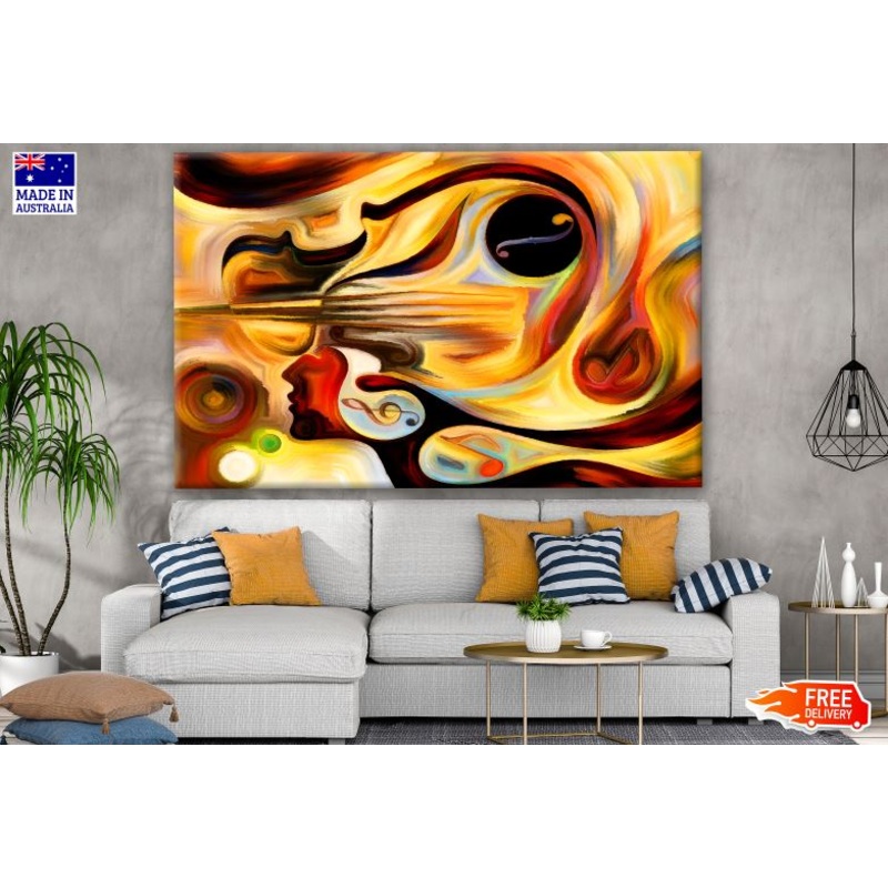 Abstract Color Flow Design Print 100% Australian Made