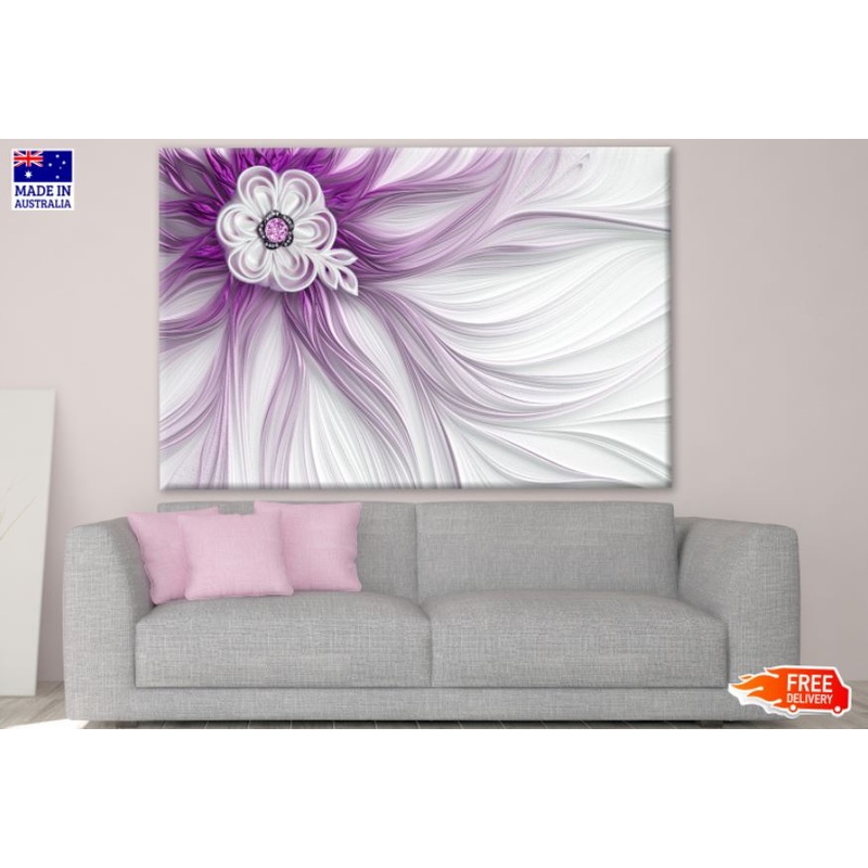 Abstract Flower Design Print 100% Australian Made