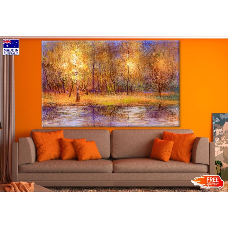 Autumn Forest Oil Painting Print 100% Australian Made