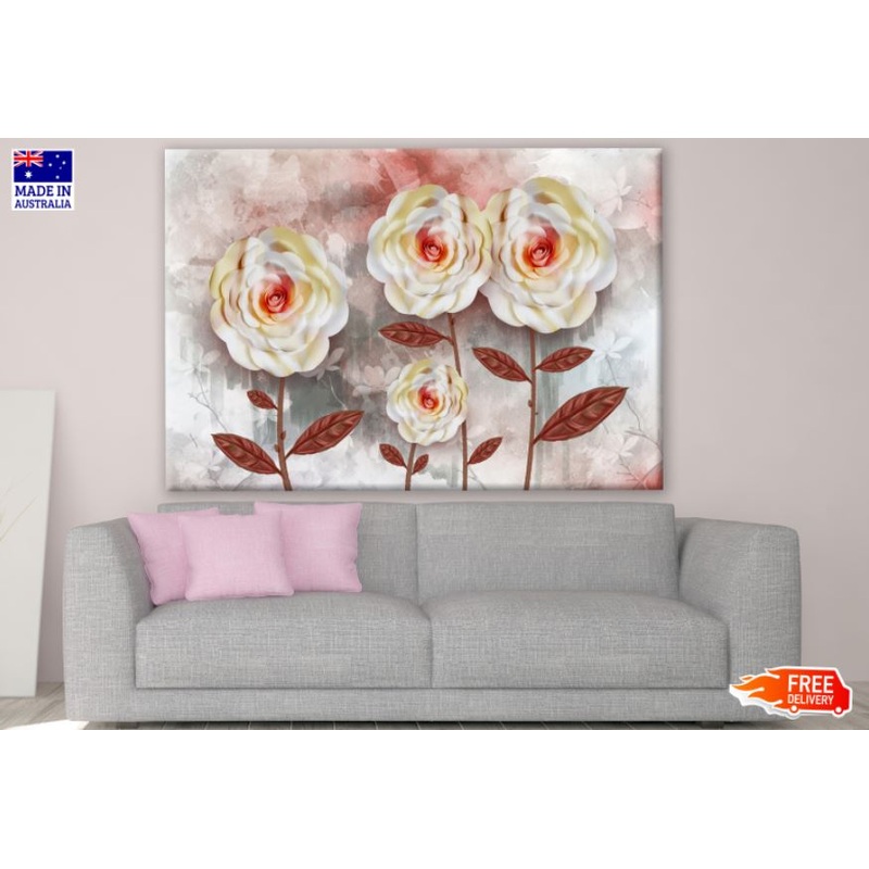 Colorful 3D Floral Design Print 100% Australian Made