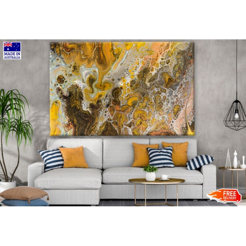 Colorful Abstract Granite Design Photograph Print 100% Australian Made