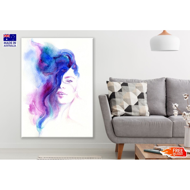 Colorful Abstract Portrait Painting Print 100% Australian Made