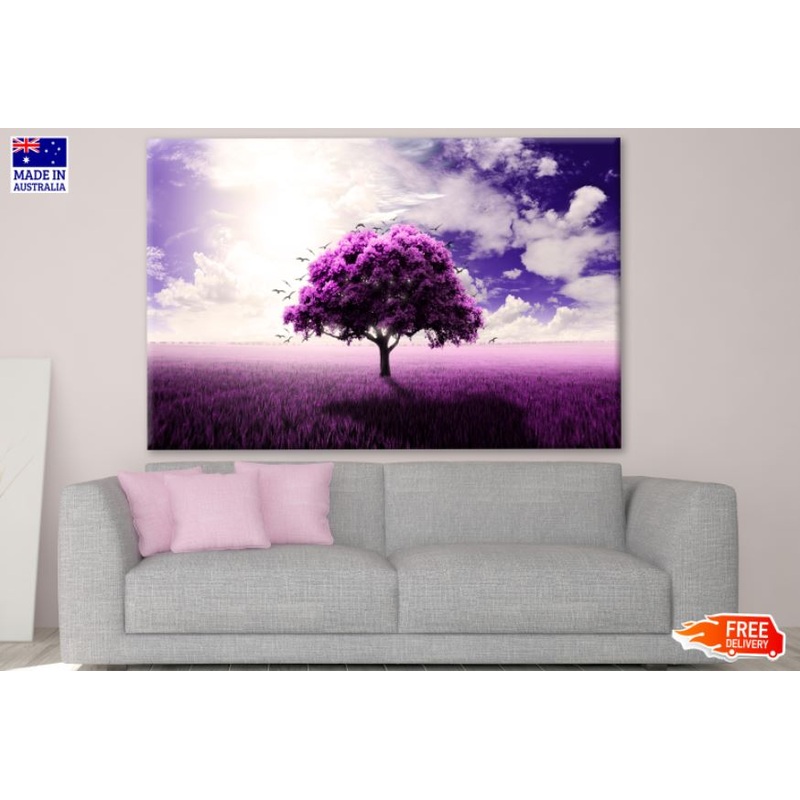Purple Tree Scenery Design Print 100% Australian Made