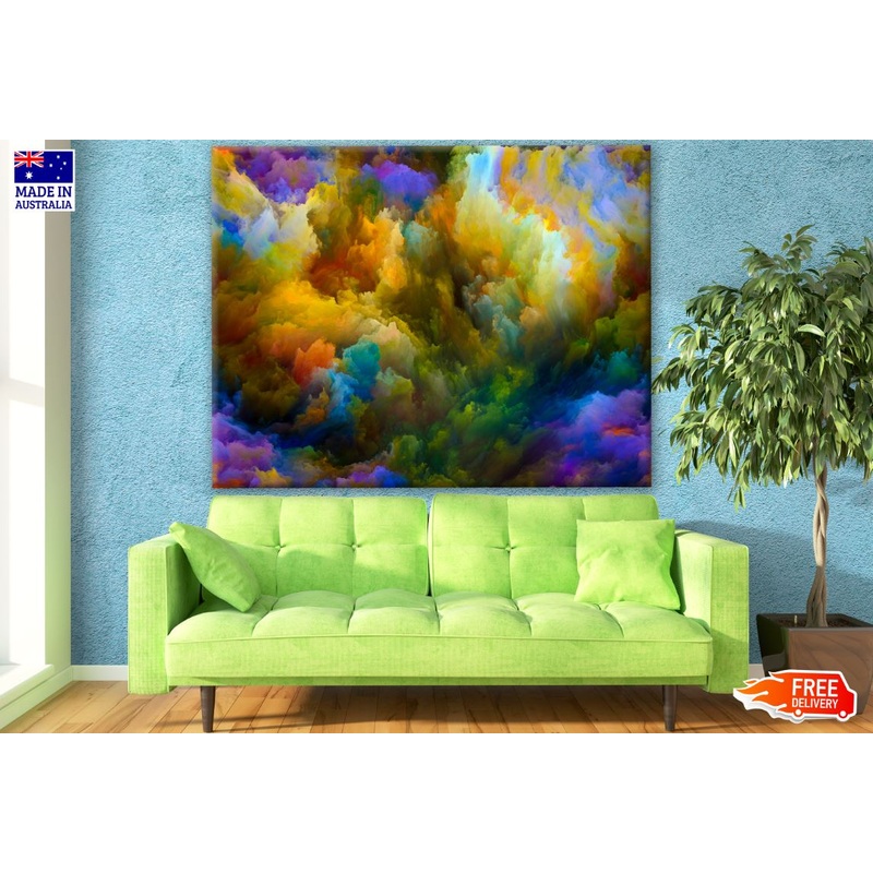 Smoke Cloudy Abstract Design Print 100% Australian Made
