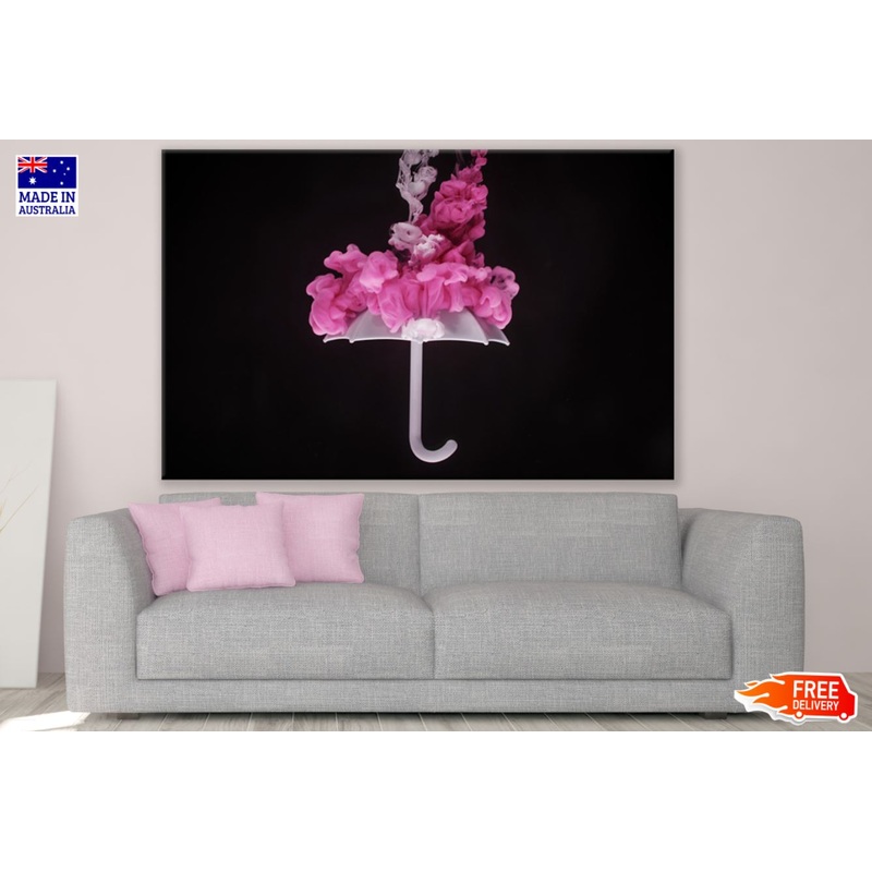 Umbrella & Smoke Abstract Design Print 100% Australian Made