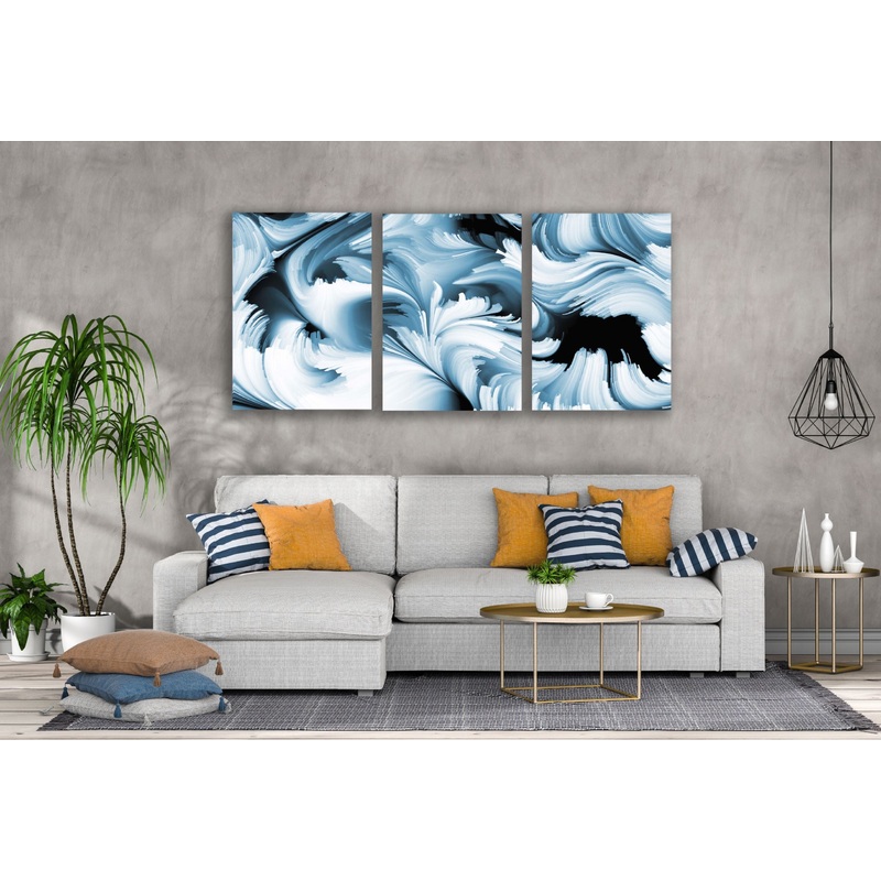 3 Set of Colorful Abstract Design High Quality Print 100% Australian Made Wall Canvas Ready to Hang